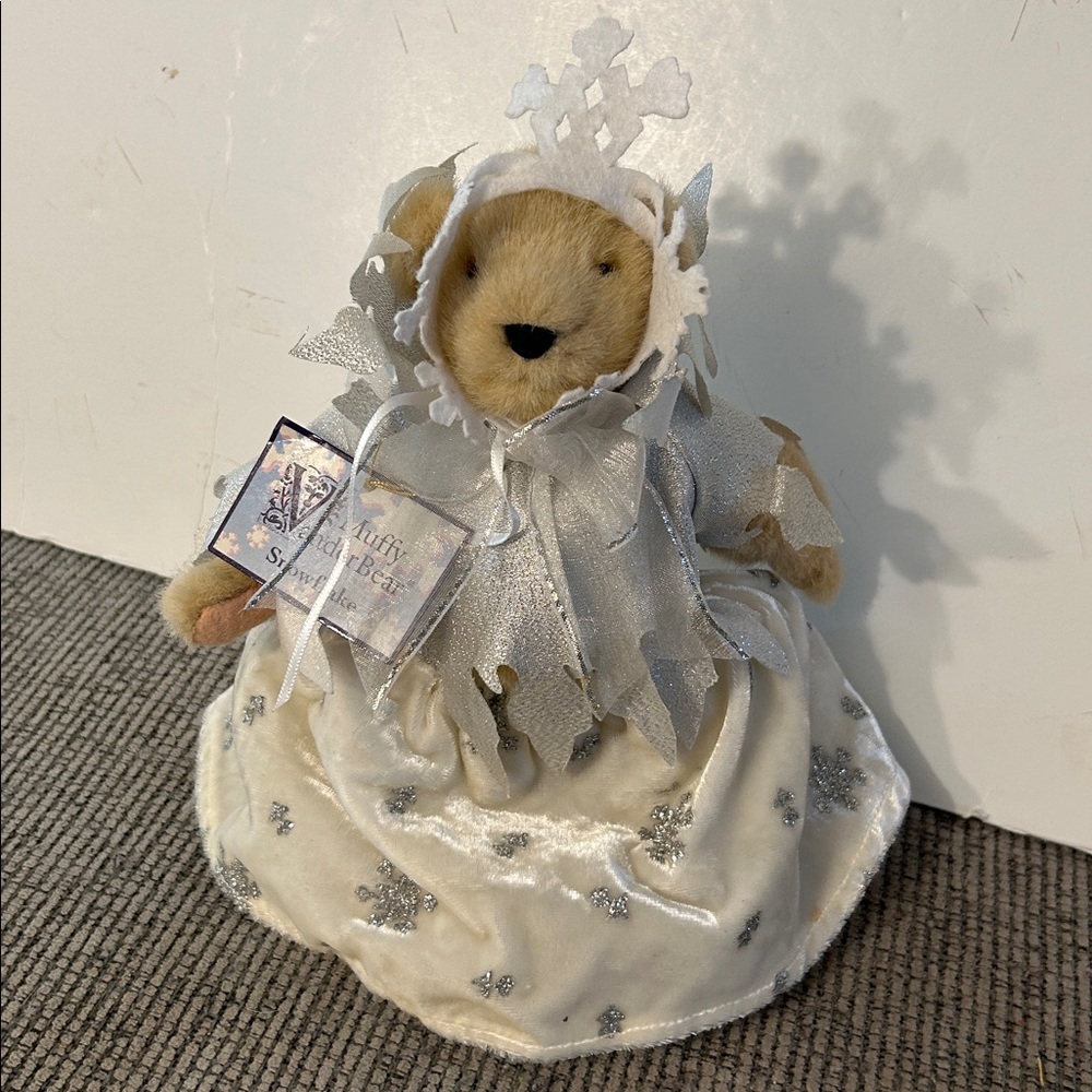 ❌LAST CHANCE On HER!❌ muffy VanderBear Snowflake Teddy Bear with sparkly Dress